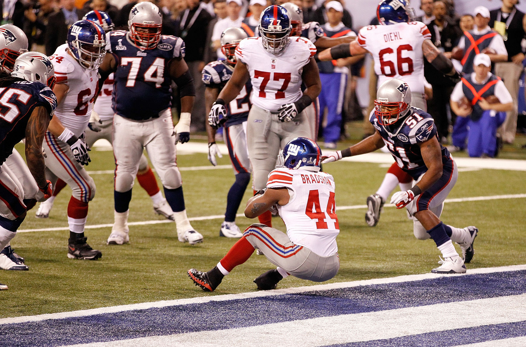 Super Bowl XLVI: New York Giants 21, New England Patriots 17